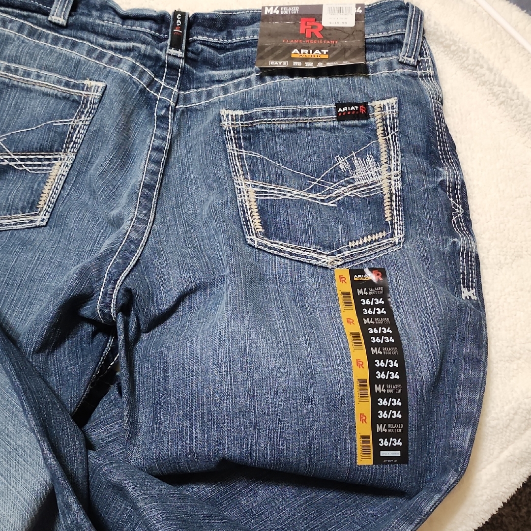 Ariat Mens Relaxed Bootcut Fit M4 Flame Resistant Denim Jeans